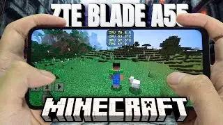 ZTE Blade A55 test game MineCraft | Unisoc SC9863A