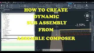 How to Create Dynamic Sub Assembly From Assemble Composer in Autocad 3D 2023