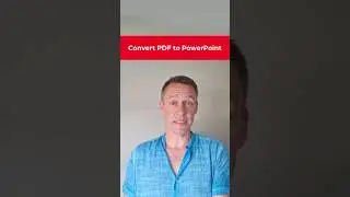 EASILY convert a PDF to PowerPoint 