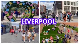 Liverpool City Centre Virtual Walk Tour 2024 // England Uk 🇬🇧