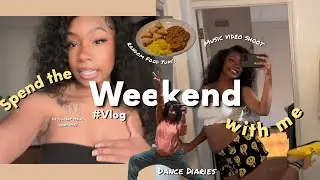 •WEEKEND VLOG• Music videos, Video vixening, freestyle dance sesh, breathing & blinking, etc