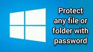 Protect any file or folder with password