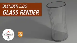 Blender 2.80 | How To Render Glass In Blender - Realistic Glass Render Tutorial - Cycles