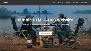 Create A Simple Responsive Website in HTML and CSS | Responsive Website HTML and CSS