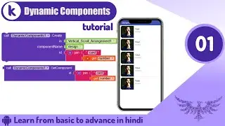 Dynamic Component extension all blocks part 01 | Kodular Tutorial |