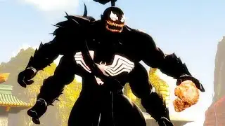 Mortal Kombat Komplete Edition - Venom Goro & Spider-Man Shao Kahn Tag Ladder Gameplay