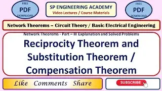 CT 03 Network Theorems   Part   III   Explanation and Solved Problems   Reciprocity Theorem and Subs