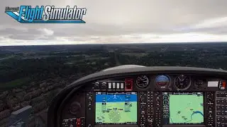 Huge WINDSHEAR and Storm in MSFS | Diamond DA40NG Crosswind Landing [FS 2020]