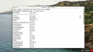 List all the Python packages and libraries installed on MAC (2023)
