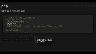Upload file using curl