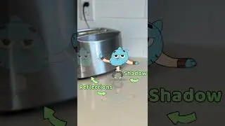 How to Merge Animation with IRL Video 🎥💙 Gumball Style! 