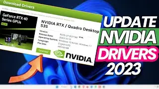 How to Update NVIDIA Driver 2023 || NVIDIA RTX- GeForce Drivers for Windows 11/10/8/7💥