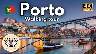 [4K] PORTO, Portugal ✅ Walking tour with subtitles - History - 