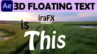 Create 3D Floating Text over a drone Footage - Adobe After Effects Tutorial