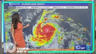 Tracking the Tropics: Hurricane Beryl continues to intensify