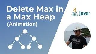 How to delete max element in a Max Heap in Java ? | Animation