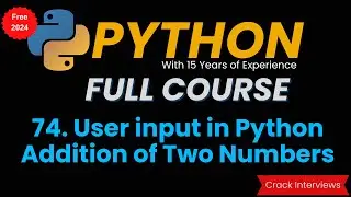 Add two numbers in python | User input in Python