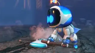 Astro Bot Angrboda watches God of War TV Scene