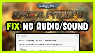 How to FIX Warhammer 40,000: Speed Freeks No Audio/Sound Not Working