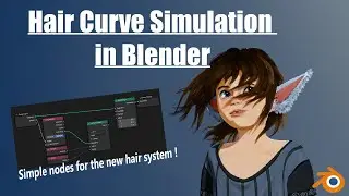 Hair Simulation with the new hair system in Blender | 3.6 and +