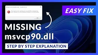 msvcp90.dll Error Windows 11 | 2x FIX | 2023