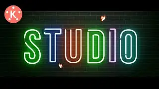 Intro NEON Text Animation In Kinemaster | Tutor Studio