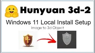 How to Install Locally Hunyuan 3D-2  AI Image to 3D Object