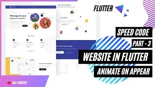 Building a Static Website in Flutter Web | Animate on Scroll | Speed Code | Part - 3