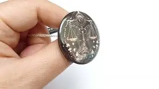 Брошь знак зодиака весы