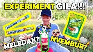 Eksperimen COCA COLA VS MENTOS DiCampur SABUN CUCI MELEDAK?