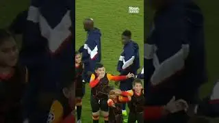 These kids reaction to Messi is priceless 🤩 #UCL #Messi #Shorts