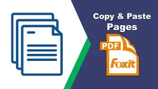 How to copy and paste a page from a pdf document in Foxit PDF Editor