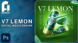 🔴V7 Beverage Product Social Media Design - Ahmed Abu Fadl | Graphic Designer