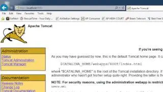 Starting Apache Tomcat Server in Windows 7