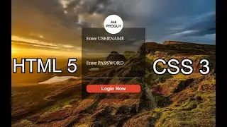 Make A Mind Blowing Login Screen / Page Fast | Ask PROGUY