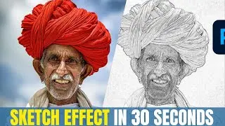 Photo to Pencil Sketch Effect in Photoshop in 30 Seconds