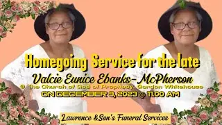 Funeral service for Valcie Ebanks McPherson at the church of god of prophecy Whitehou Gordon