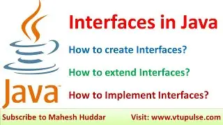 Interfaces in Java Difference between Class & Interface Extend Implement Interface by Mahesh Huddar