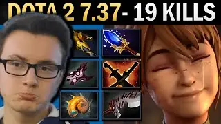 Marci Gameplay Miracle with Basher and 19 Kills - Dota 2 7.37