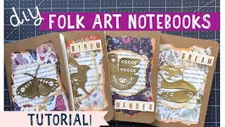 Folk Art Notebooks ♡✧º Coco & Reno Spring Folk Art | TUTORIAL