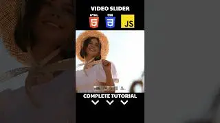 Video Slider Using HTML CSS JavaScript 