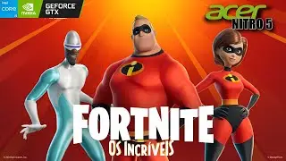 Fortnite Reload The Incredibles Gameplay (Modo Desempenho) Acer Nitro 5 GTX1650 i5 9300H 16GB RAM