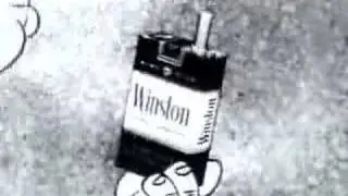 Vintage Commercial Flintstones selling Cigaretts