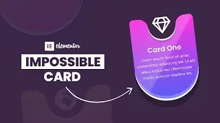 Can you make this WEIRD Card Design using Elementor?