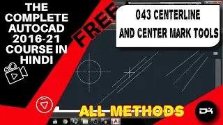 Centerline and Center Mark Tools Complete Tutorial in AutoCAD | Autocad in Hindi | 043