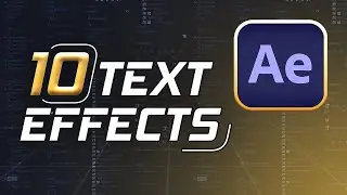 10 Sick Text Effects For 2024 - AFTER EFFECTS TUTORIAL