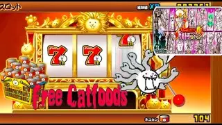 The Battle Cats JP| 7th Anniversary Golden Week - Spin Slot Machine (Free Catfoods)+Open gacha 750