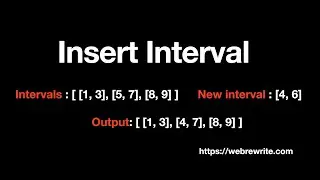 Insert Interval | Insert in sorted and non-overlapping interval array | Programming Tutorials