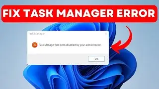 Fix Task Manager Has Been Disabled by Your Administrator ✔️ Task Manager Disabled