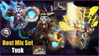 Dota 2 Tusk Best Mix Set Golden Piscean Pulverizer + Whisky the Stout Artifact